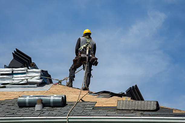 Professional Roofing technician working in Gordon, TX